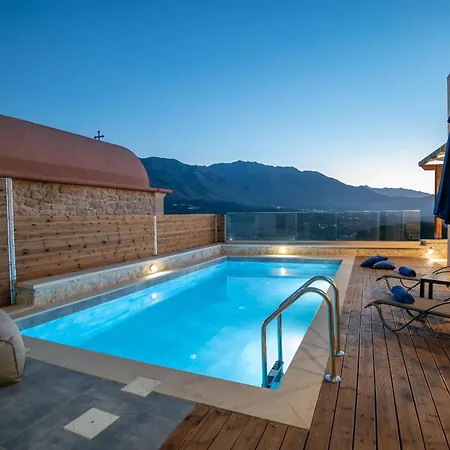 Archontiki Veranda - Design In Crete With Heated Pool, Jacuzzi & Dreamy Views Arkhondikí