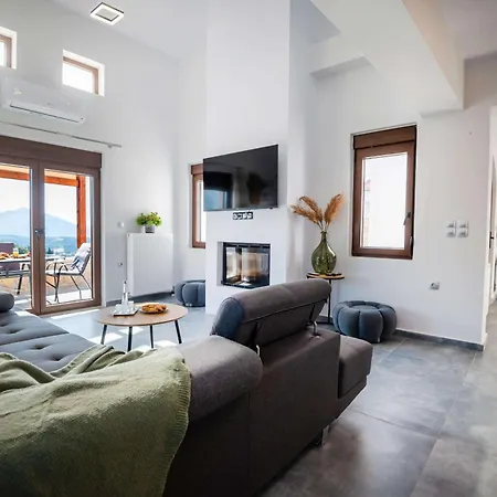 Archontiki Veranda - Design In Crete With Heated Pool, Jacuzzi & Dreamy Views Arkhondikí