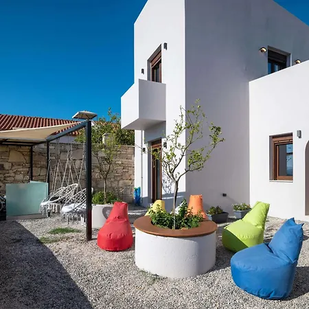 빌라 Archontiki Veranda - Design In Crete With Heated Pool, Jacuzzi & Dreamy Views