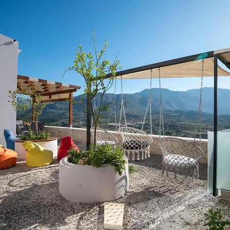 빌라 Archontiki Veranda - Design In Crete With Heated Pool, Jacuzzi & Dreamy Views *